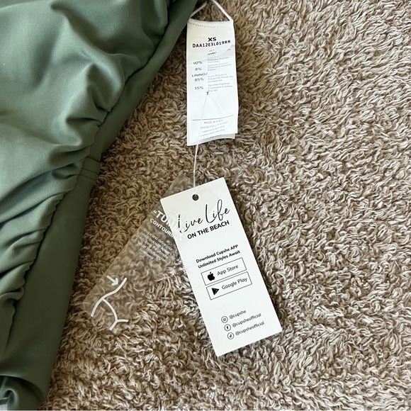 Green One-Piece Swimsuit - Picture 2 of 4